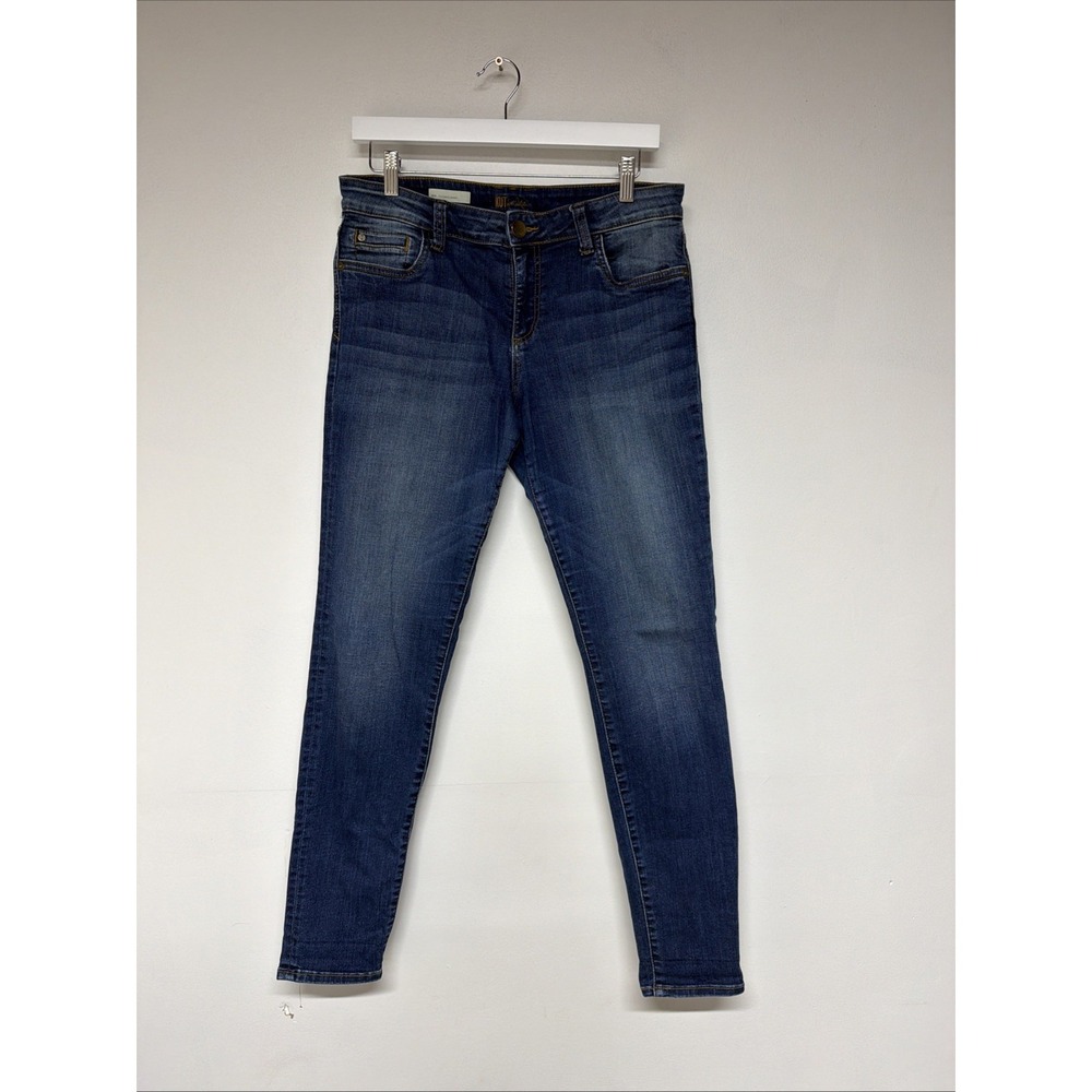 Kut from the Kloth Women's Mia Toothpick Skinny Size 10 Dark Wash Blue